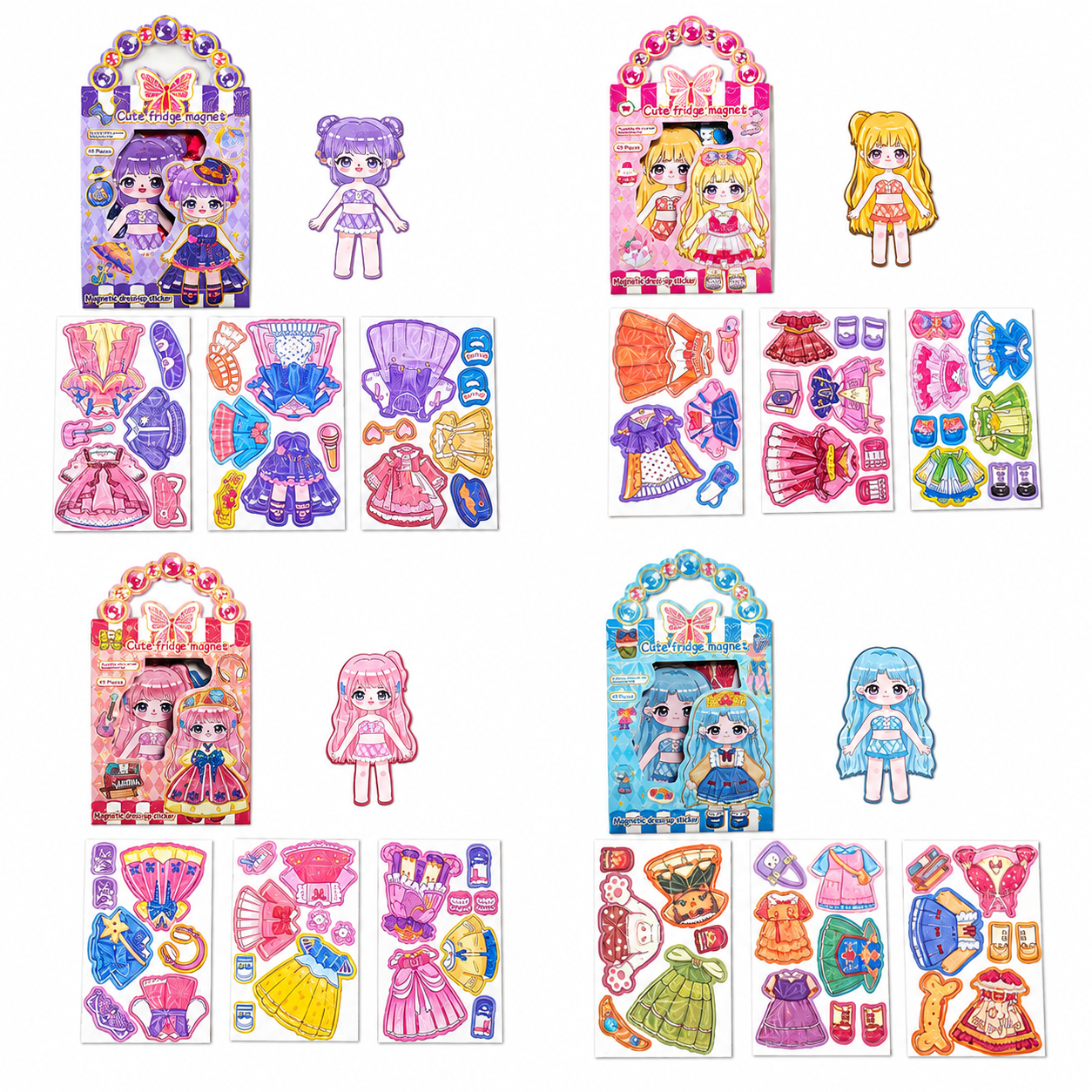 Reusable Doll Outfit Kit for Mix-and-Match Fashion Fun