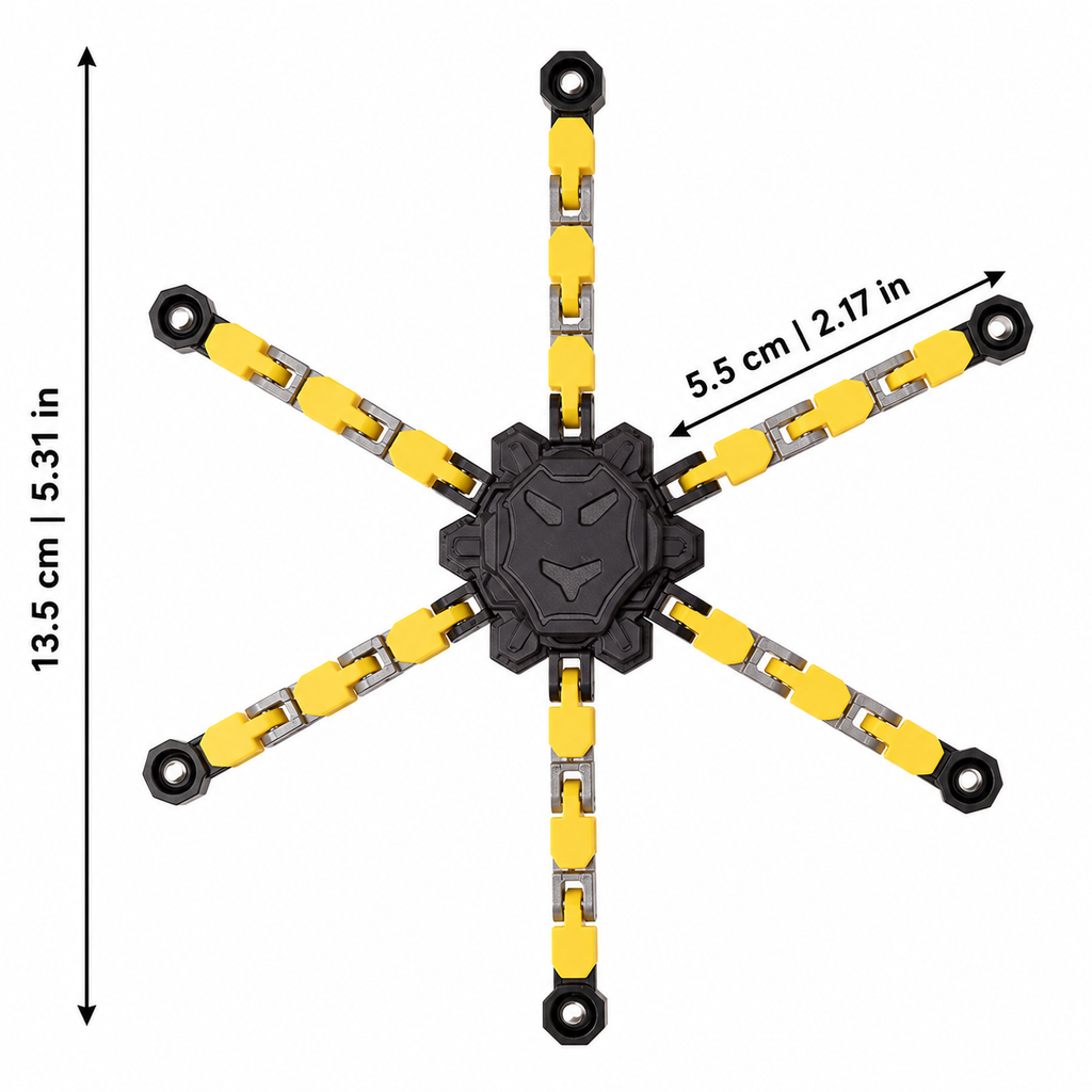 Transformable Fidget Spinner for Stress Relief and Focus
