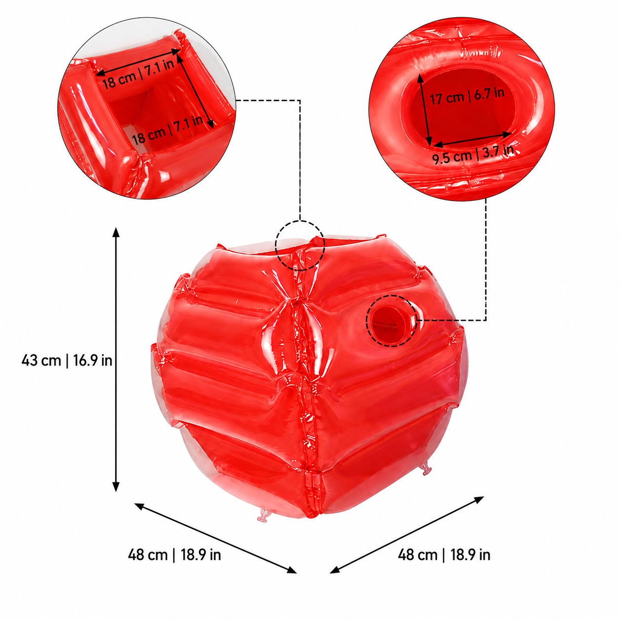 Inflatable Bumper Ball Set for Outdoor Kids’ Play
