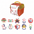 Soft Baby Rattle Set for Teething and Sensory Play