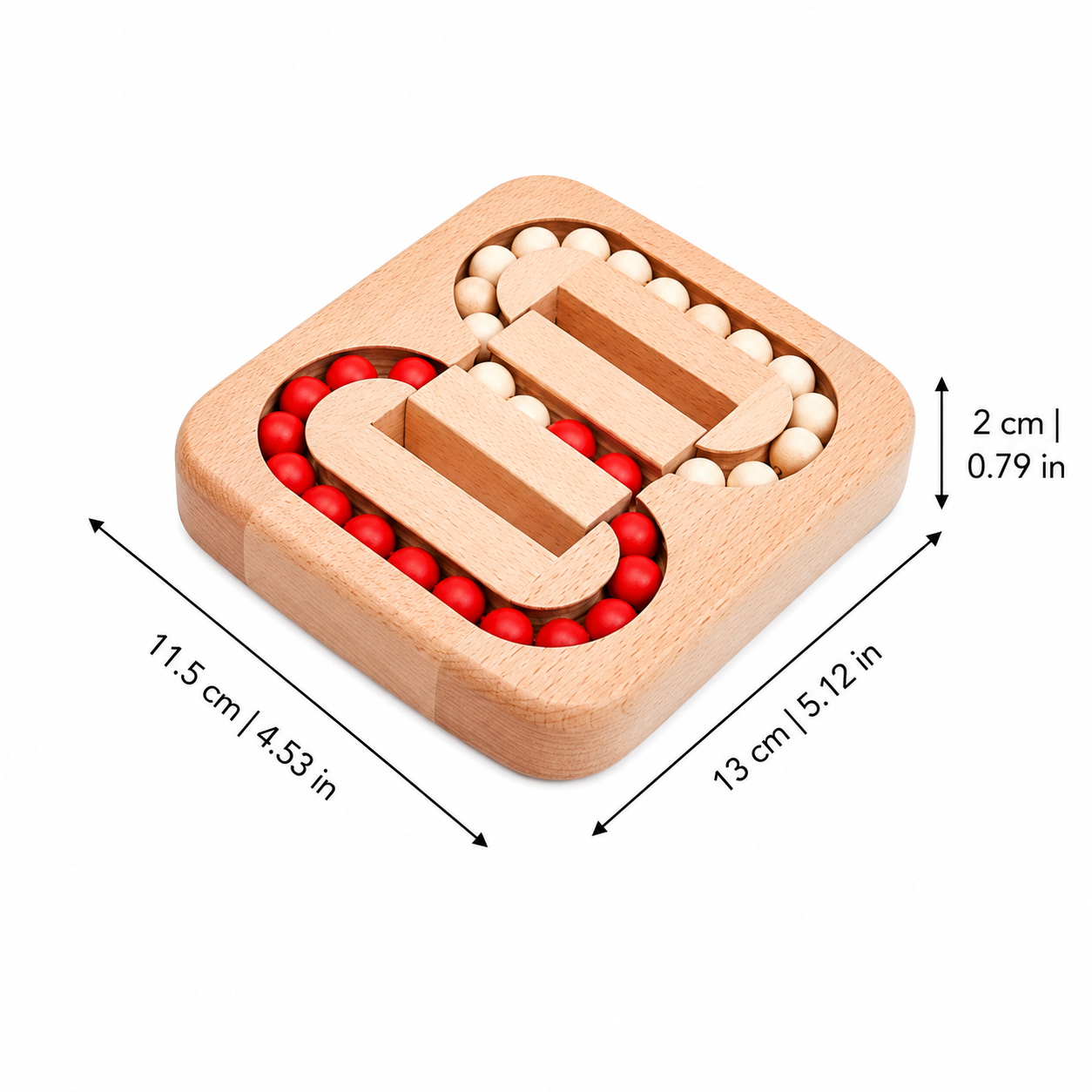 Wooden Bead Spinner for Focus, Logic and Stress Relief
