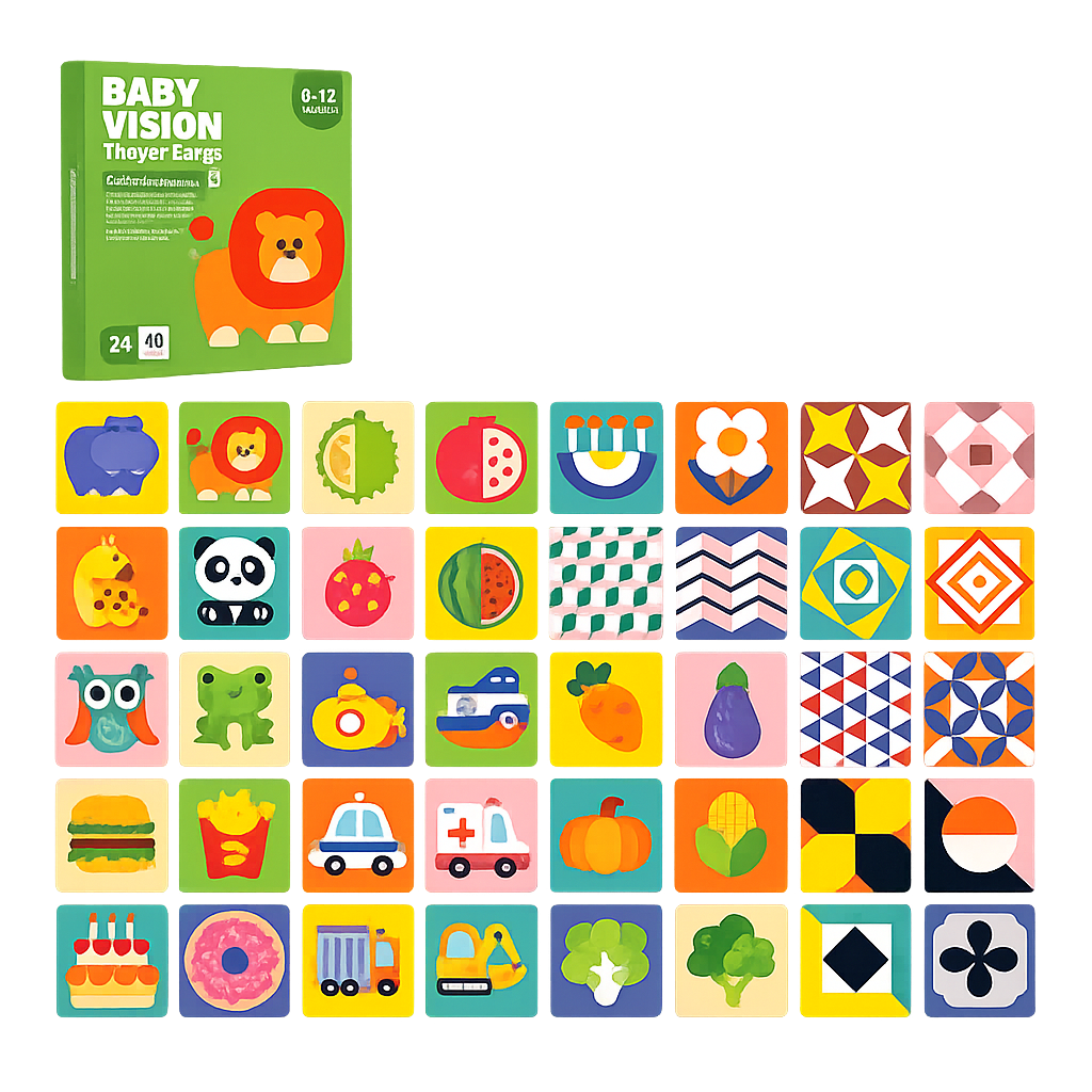 High-Contrast Cloth Book for Baby Visual Development