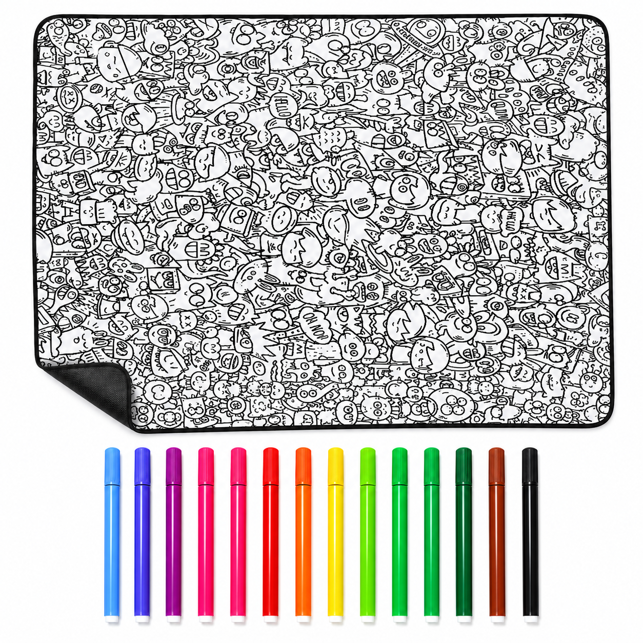 Large Coloring Blanket for Relaxed Playtime and Creative Memories