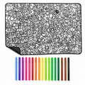 Large Coloring Blanket for Relaxed Playtime and Creative Memories - main product image