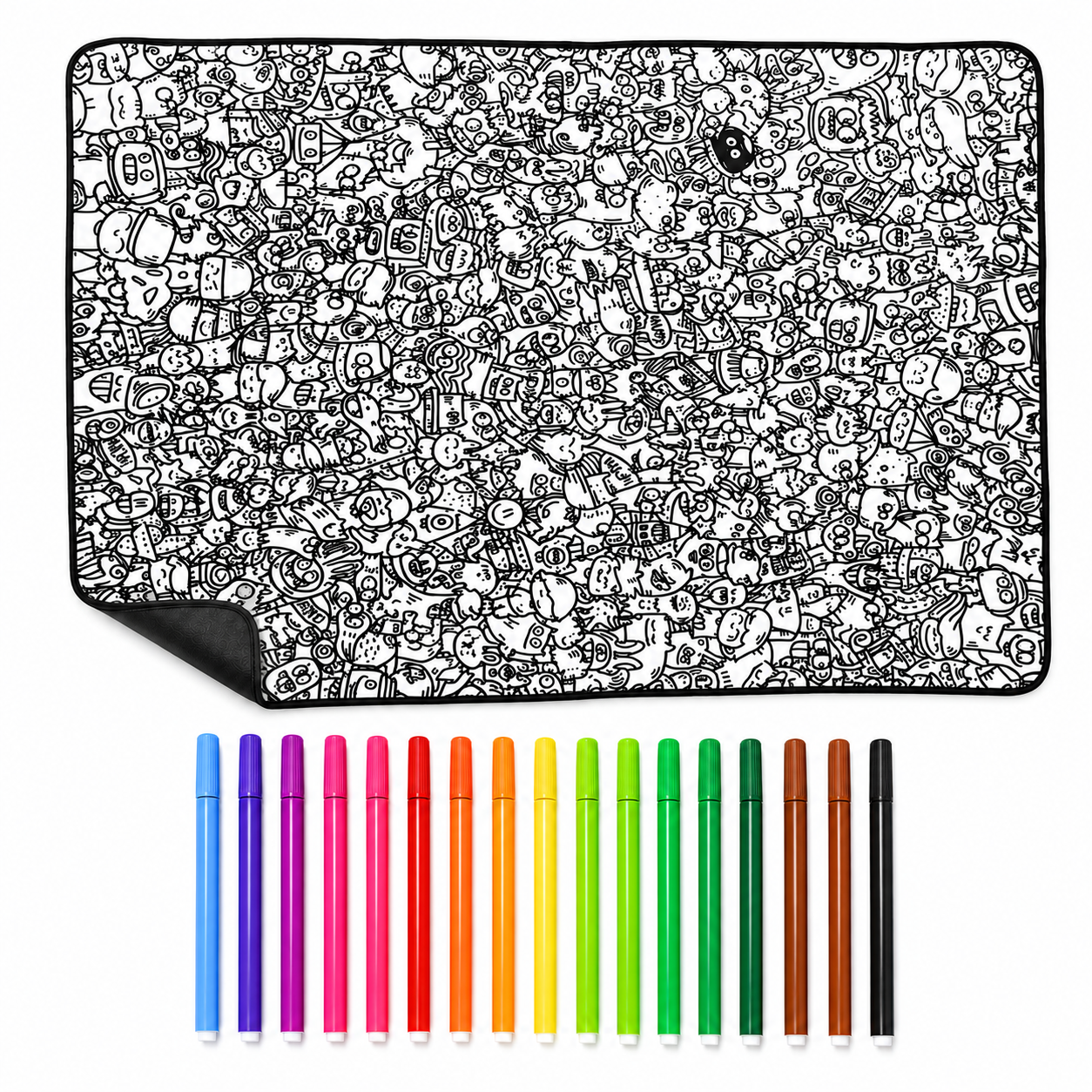 Large Coloring Blanket for Relaxed Playtime and Creative Memories - main product image