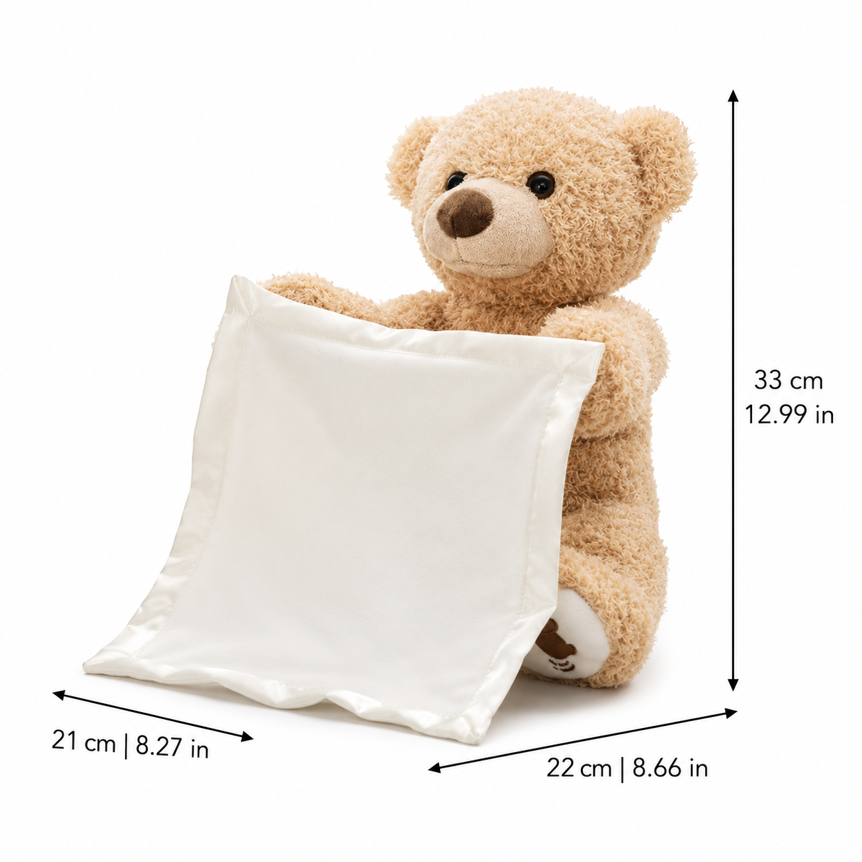 Peekaboo Teddy Bear Plush for Nursery Play and Sweet Surprises