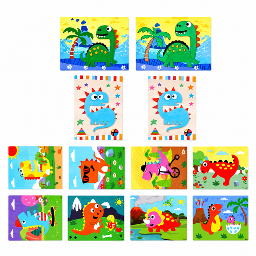 3D EVA Sticker Cards for Coloring, Crafting and Story Play