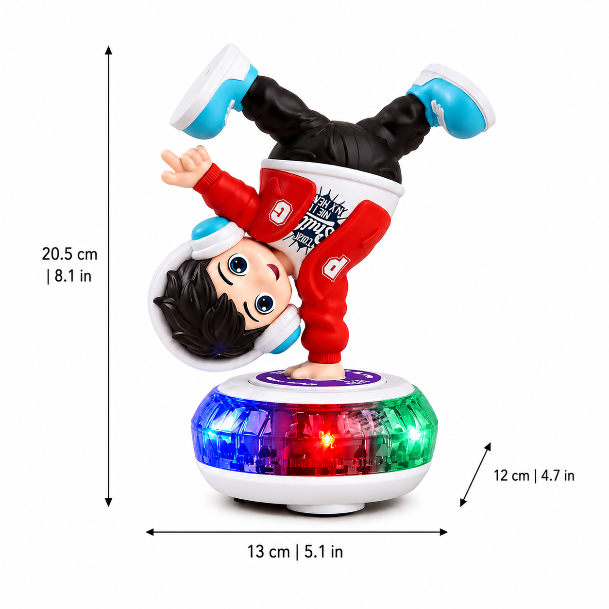Dancing Boy Toy with Music, Lights and Spinning Moves