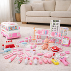 Kids Ambulance Car with Doctor Tools for Role Play - main product image