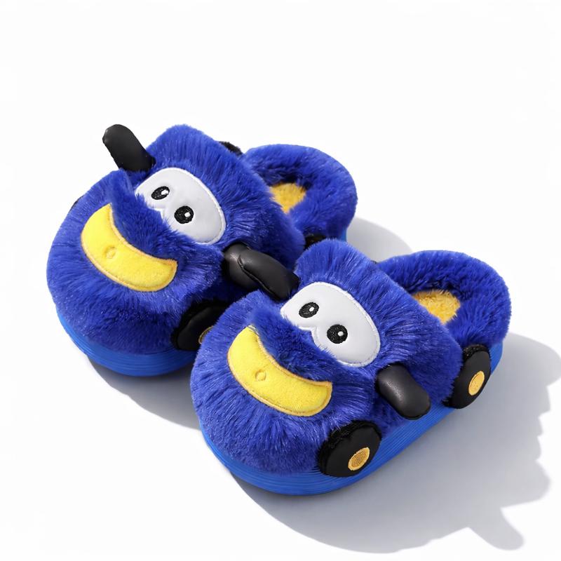 Warm Fluffy Winter Slippers for Kids with Non-Slip Sole - main product image
