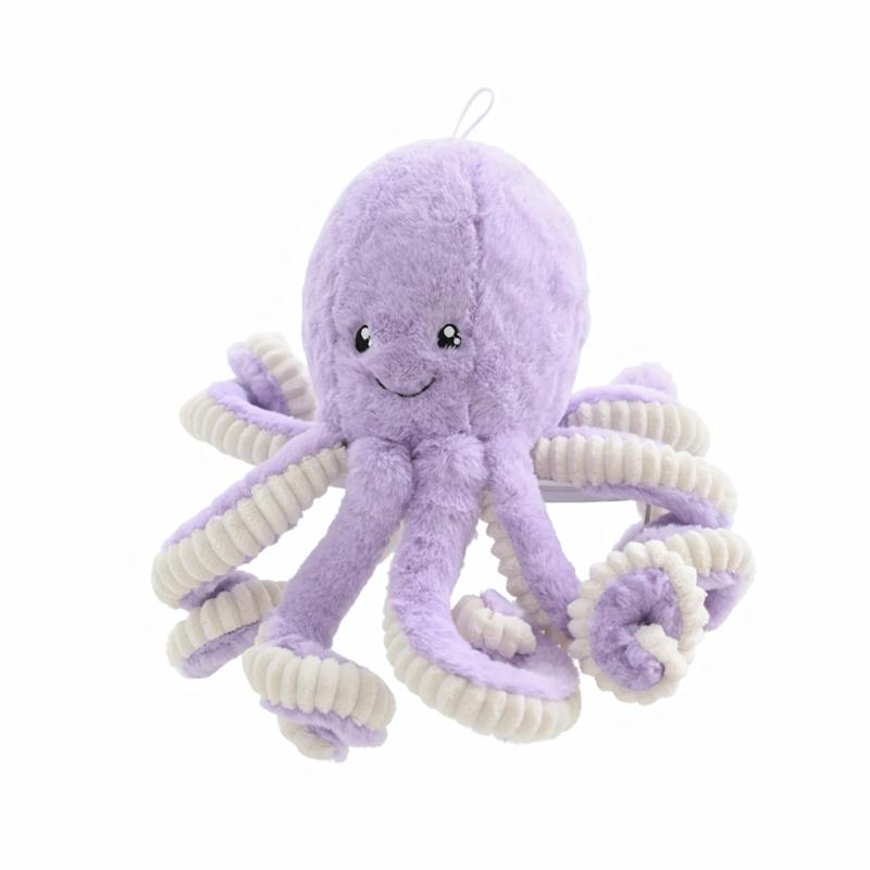 Plush Octopus Comfort Toy with Bamboo Charcoal Filling
