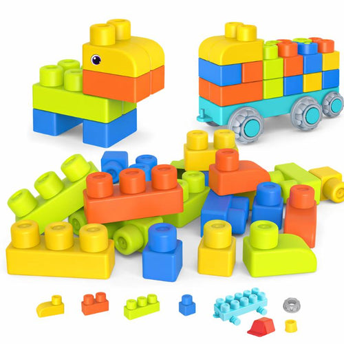 Chewable Soft Rubber DIY Building Blocks for Early Learning