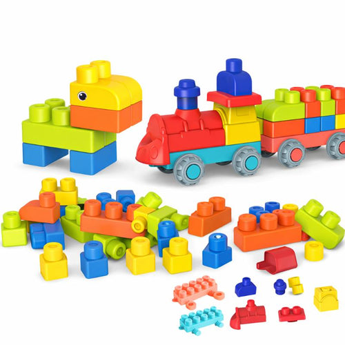 Chewable Soft Rubber DIY Building Blocks for Early Learning - main product image