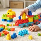 Chewable Soft Rubber DIY Building Blocks for Early Learning