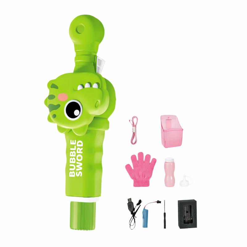 Rechargeable Bubble Maker with Lights and Bubble Mist