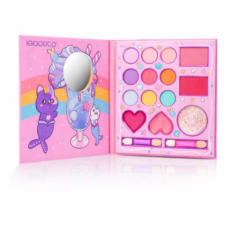 Pink Glitter Eyeshadow Set with Matte and Shimmer Tones
