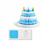 Birthday Cake Bubble Machine with Flashing Music - main product image