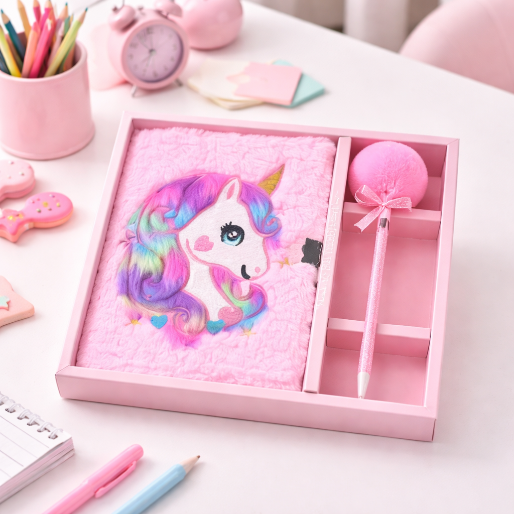 Cartoon Unicorn Writing Book for Little Creators