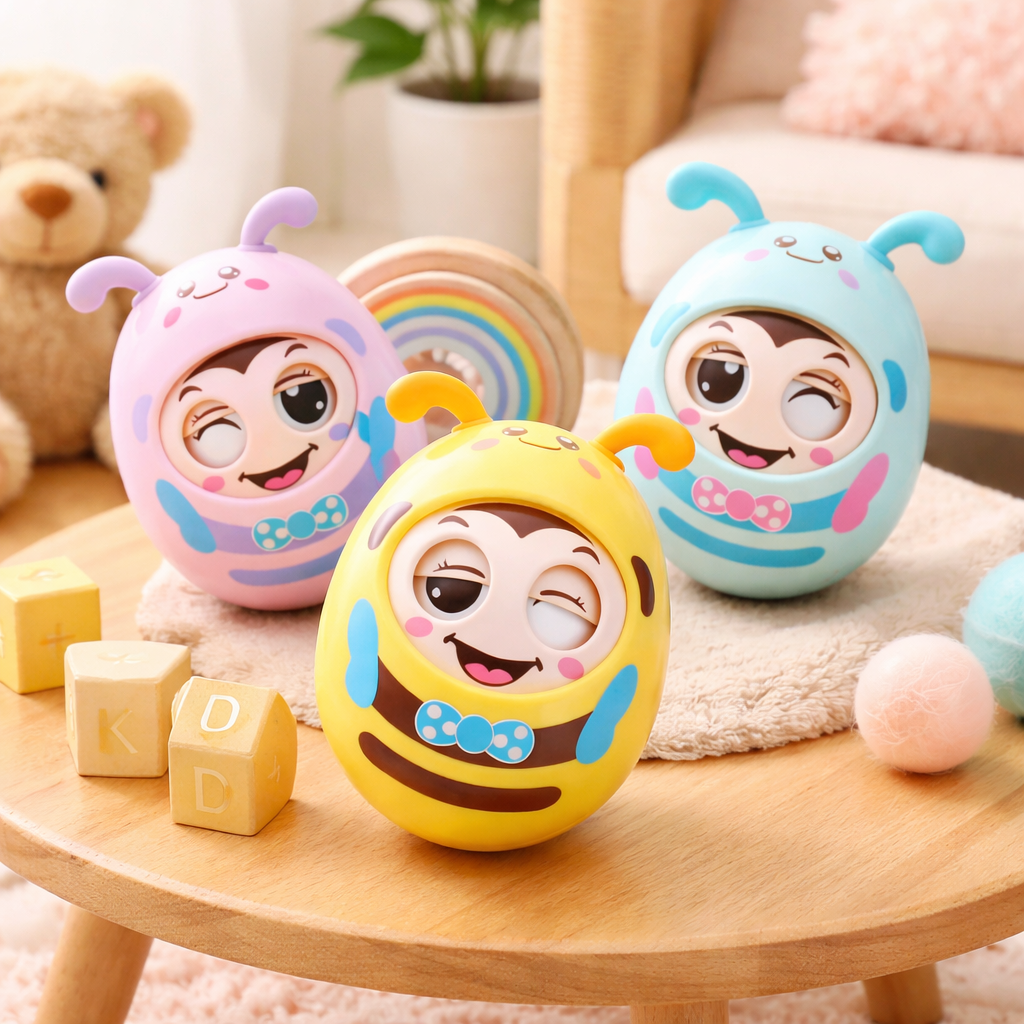Rocking Bee Toy for Tummy Time Fun