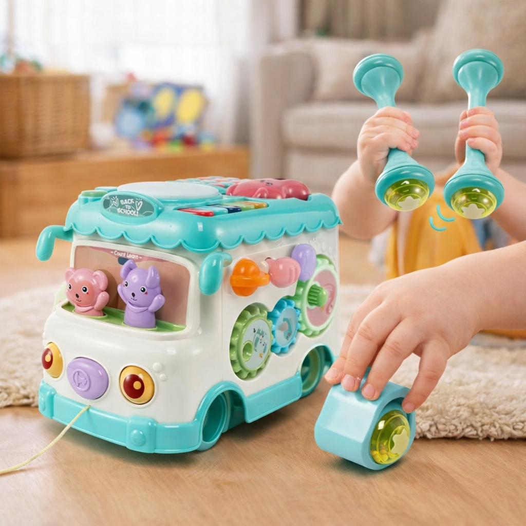 Multifunctional Activity Bus for Curious Toddlers - main product image
