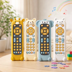 Baby TV Remote Toy with Music, Lights, and Sensory Play
