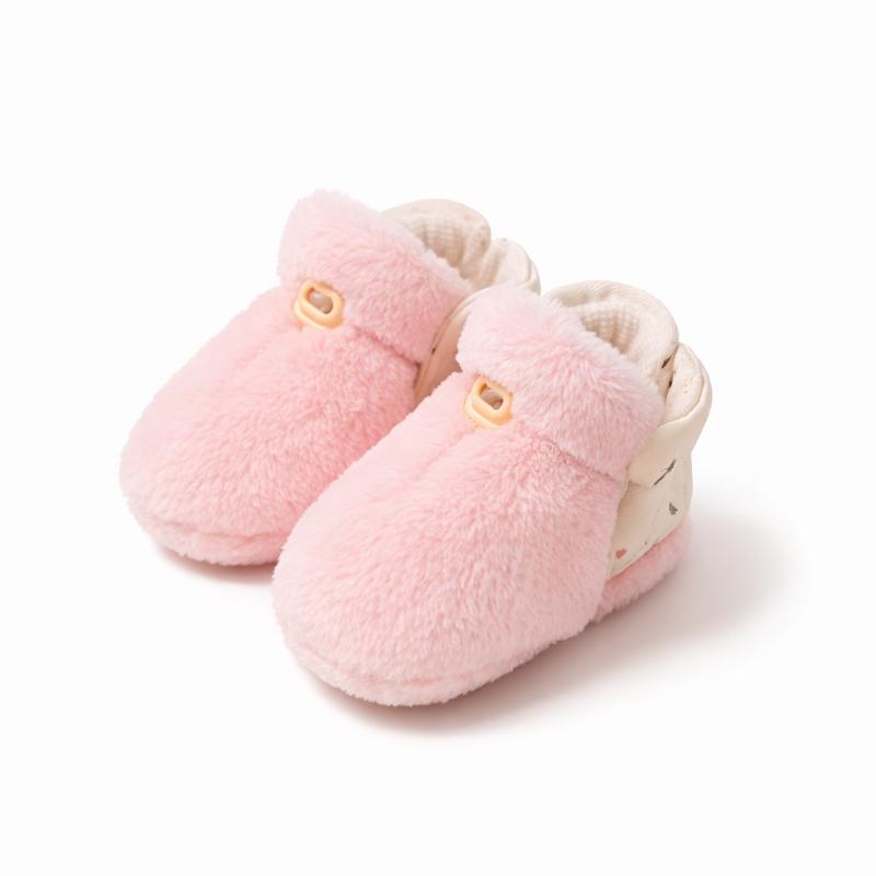 Warm Thick Baby Walking Shoes with Soft Sole
