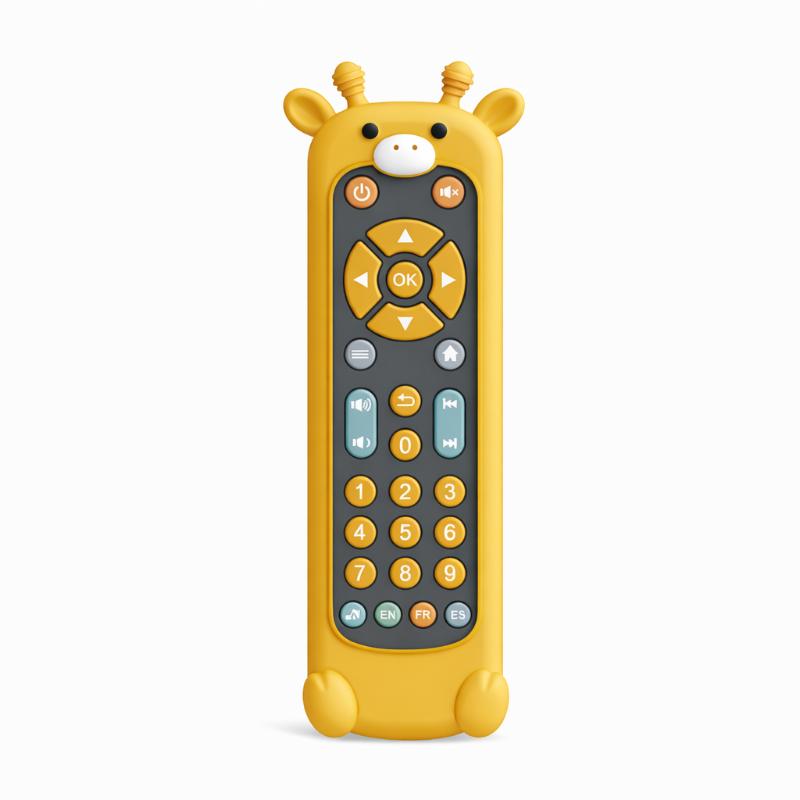 Baby TV Remote Toy with Music, Lights, and Sensory Play