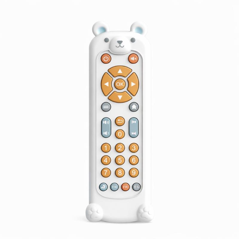 Baby TV Remote Toy with Music, Lights, and Sensory Play