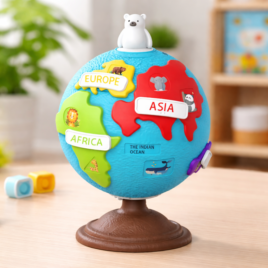 Educational Globe Puzzle for Continents and Oceans - main product image