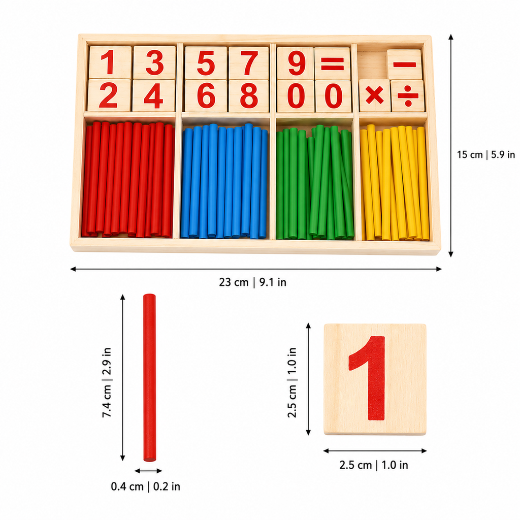 Colorful Counting Rod Game for Early Math Confidence