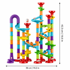 DIY Marble Run Set for Creative Building and Racing Fun