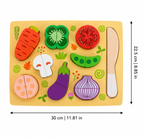 Pretend Play Food Board for Fine Motor Learning Fun