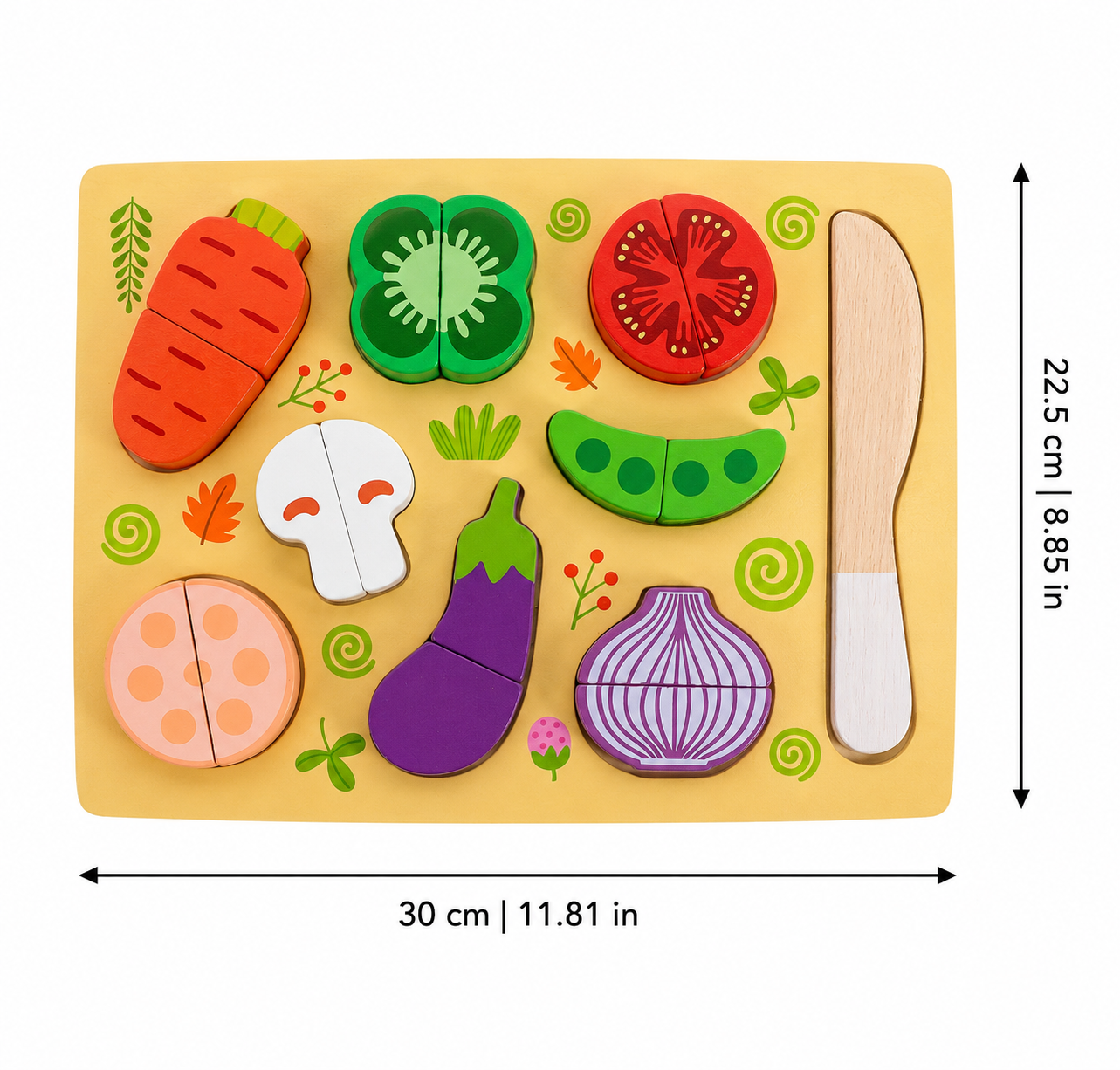 Pretend Play Food Board for Fine Motor Learning Fun