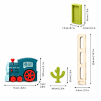 Colorful Domino Builder Train for Creative Little Engineers