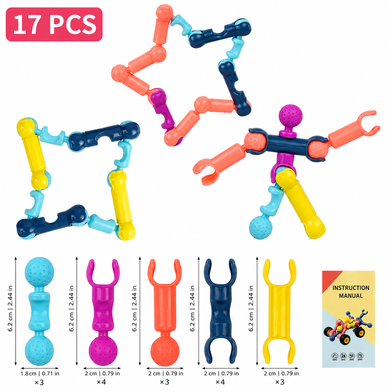 STEM Construction Kit for Creative Kids and Endless Building Fun