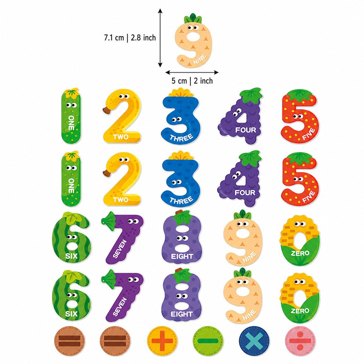 Colorful Animal Alphabet Magnet Set