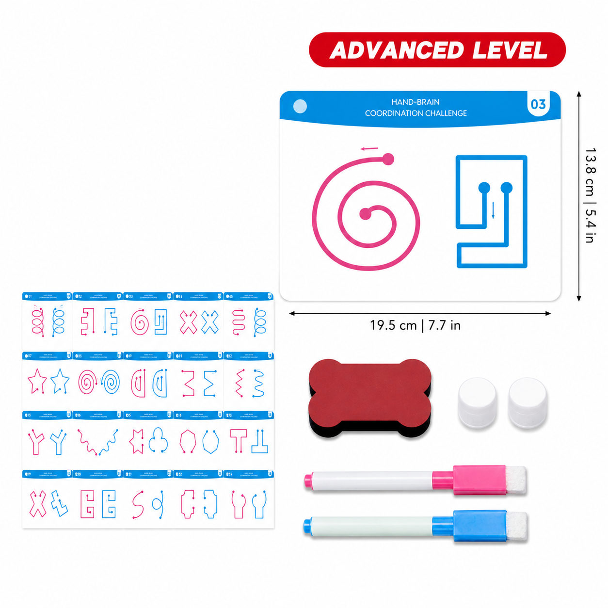 Hand Coordination Learning Cards for Smart Preschool Practice