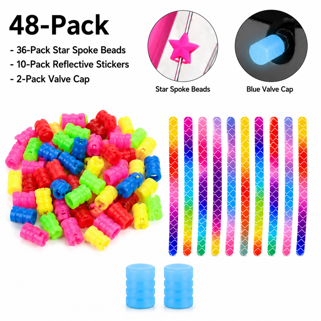 Colorful Bike Wheel Decor Kit
