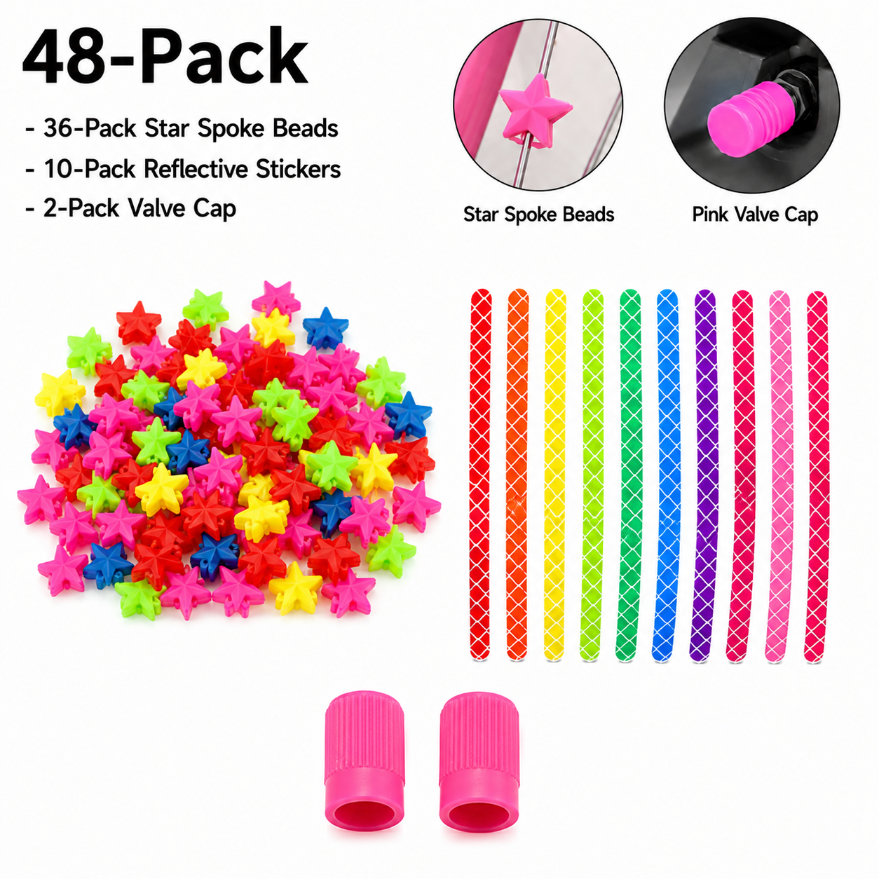 Colorful Bike Wheel Decor Kit