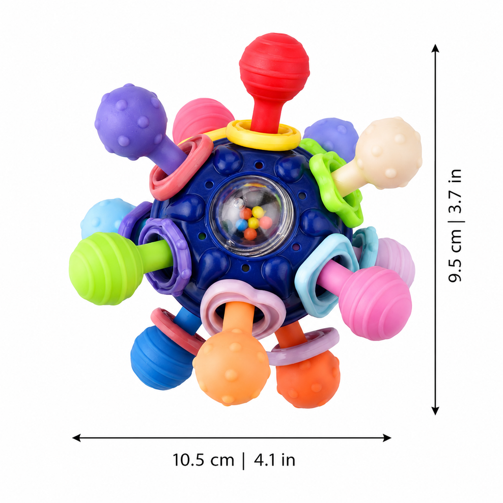 Musical Teether Ball for Sensory Play and Soothing Relief
