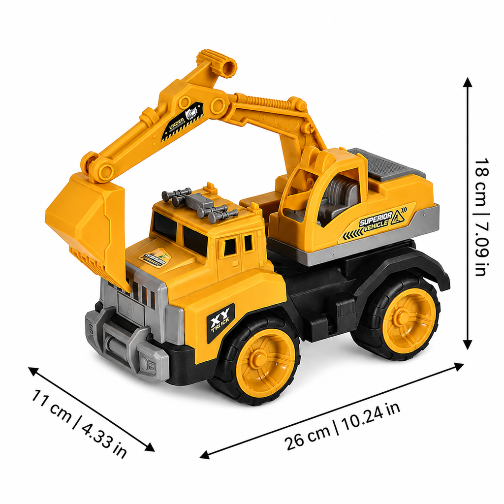 Inertia Construction Truck Toy for Creative Engineering Play