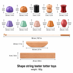 Wooden Stacking Toy for Balance, Learning and Calm Play