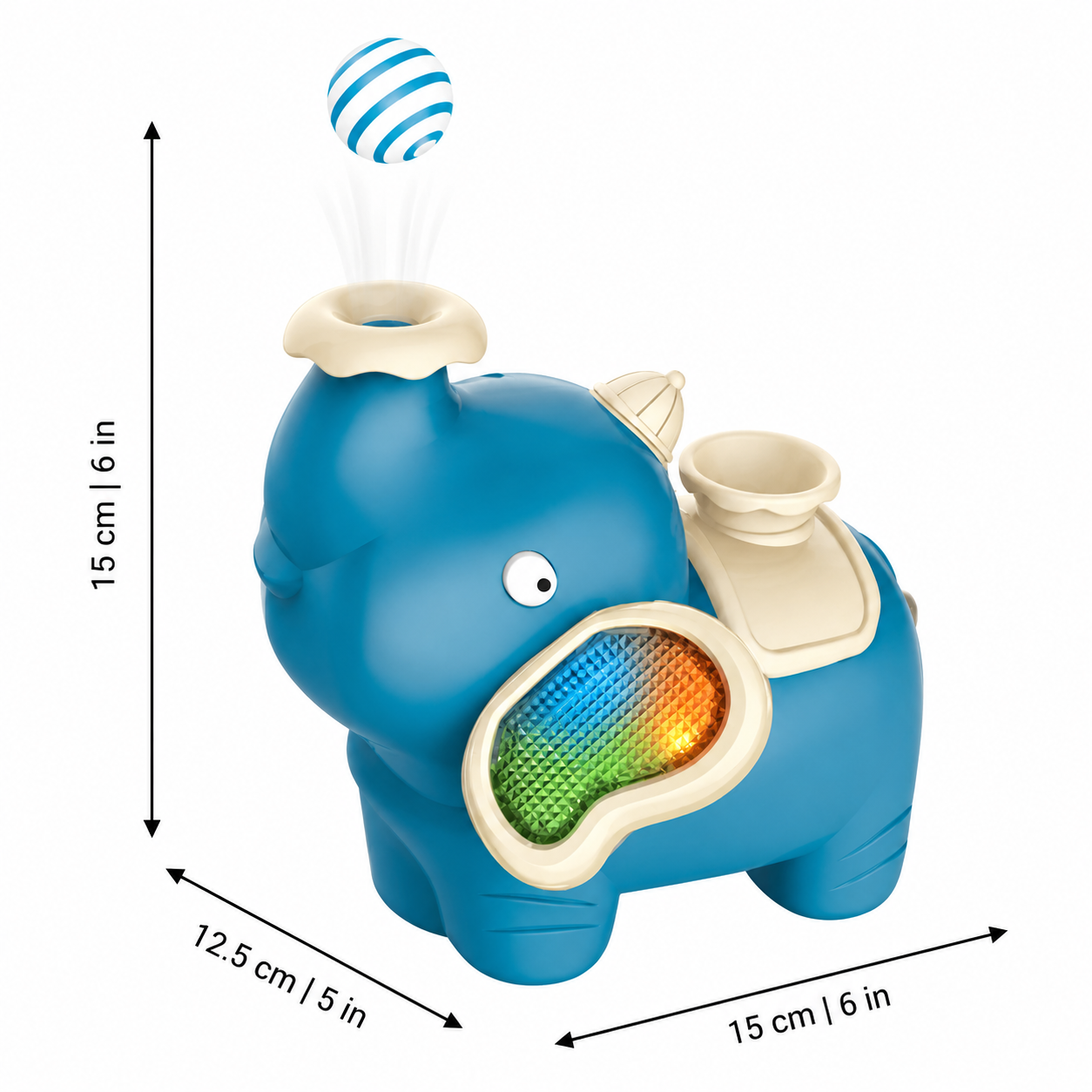 Light-Up Elephant Walking Toy for Crawling and Playtime