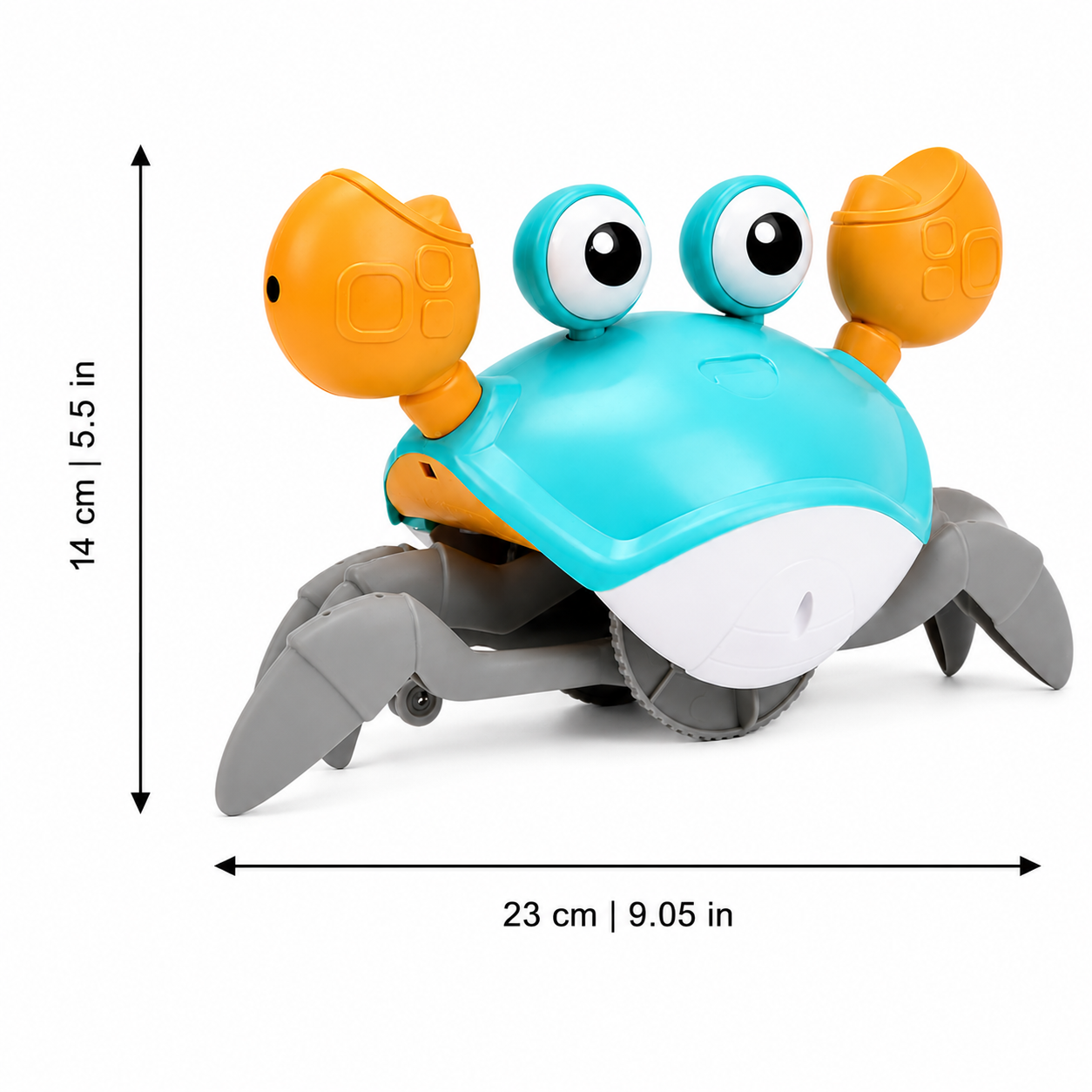 Interactive Crawling Crab Toy with Music and Motion
