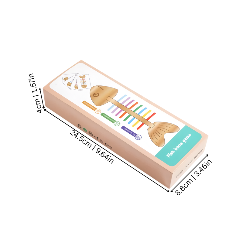 Wooden Fishbone Puzzle