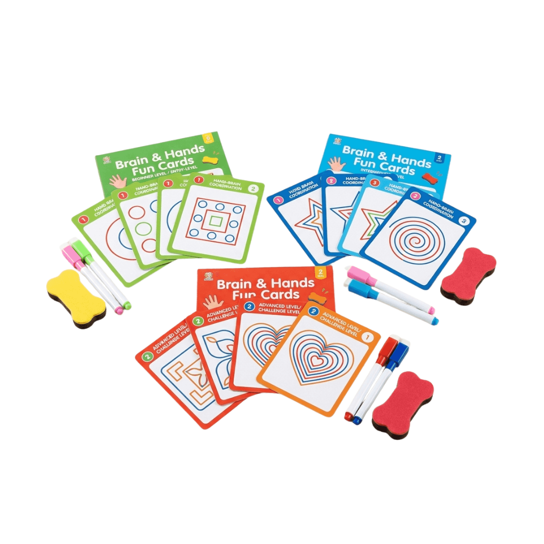 Hand Coordination Learning Cards for Smart Preschool Practice