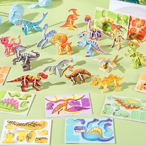 Cartoon Animal Puzzle Set