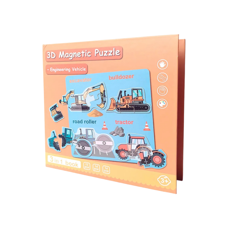 Fun 3-in-1 Magnetic Puzzle Books
