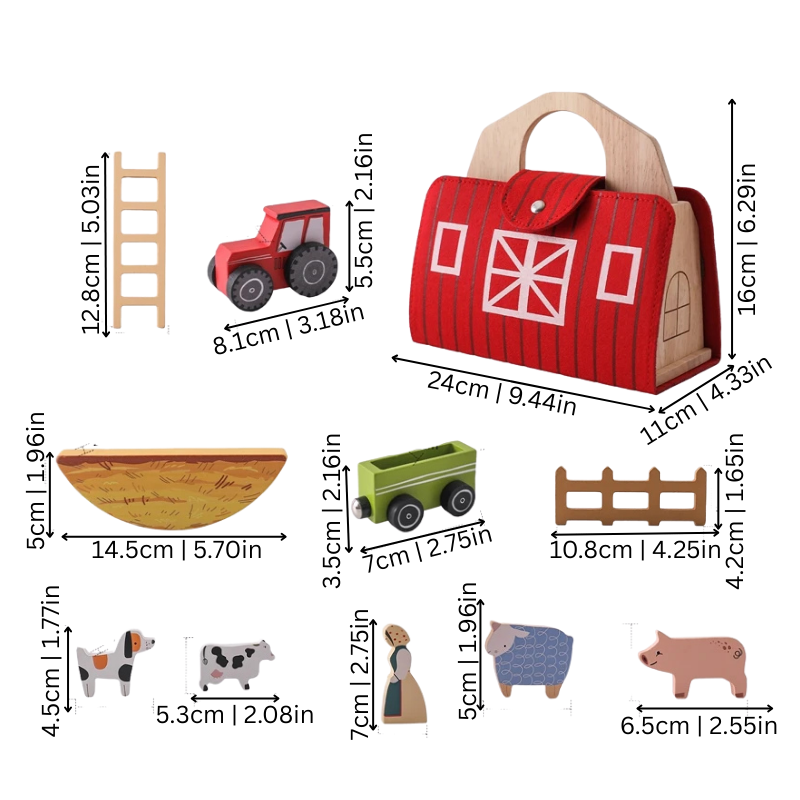 Wooden Farm Theme Blocks