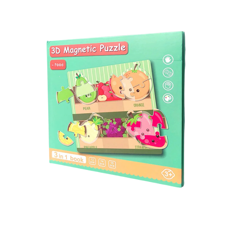Fun 3-in-1 Magnetic Puzzle Books - main product image